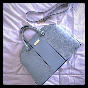 Anne Klein croc print satchel